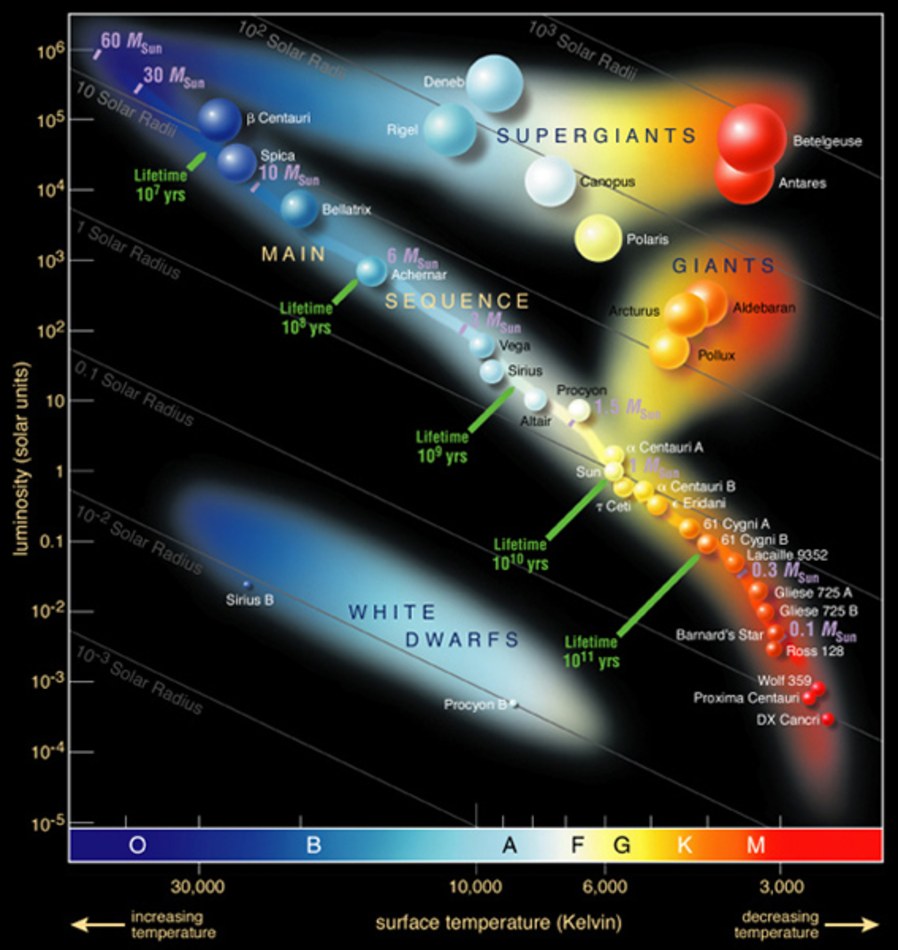 Lifespan Of Stars Chart