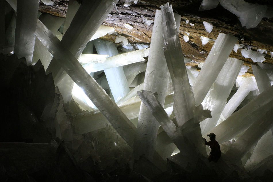 Selenitkristalle in der Naica Mine
