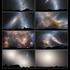 Milchstraße-Andromeda-Kollision von der Erde aus gesehen