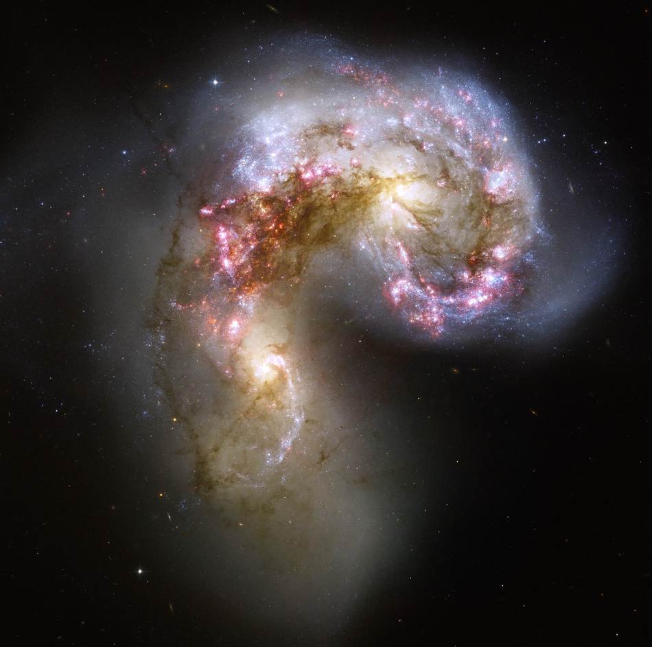 Antennae Galaxies colliding