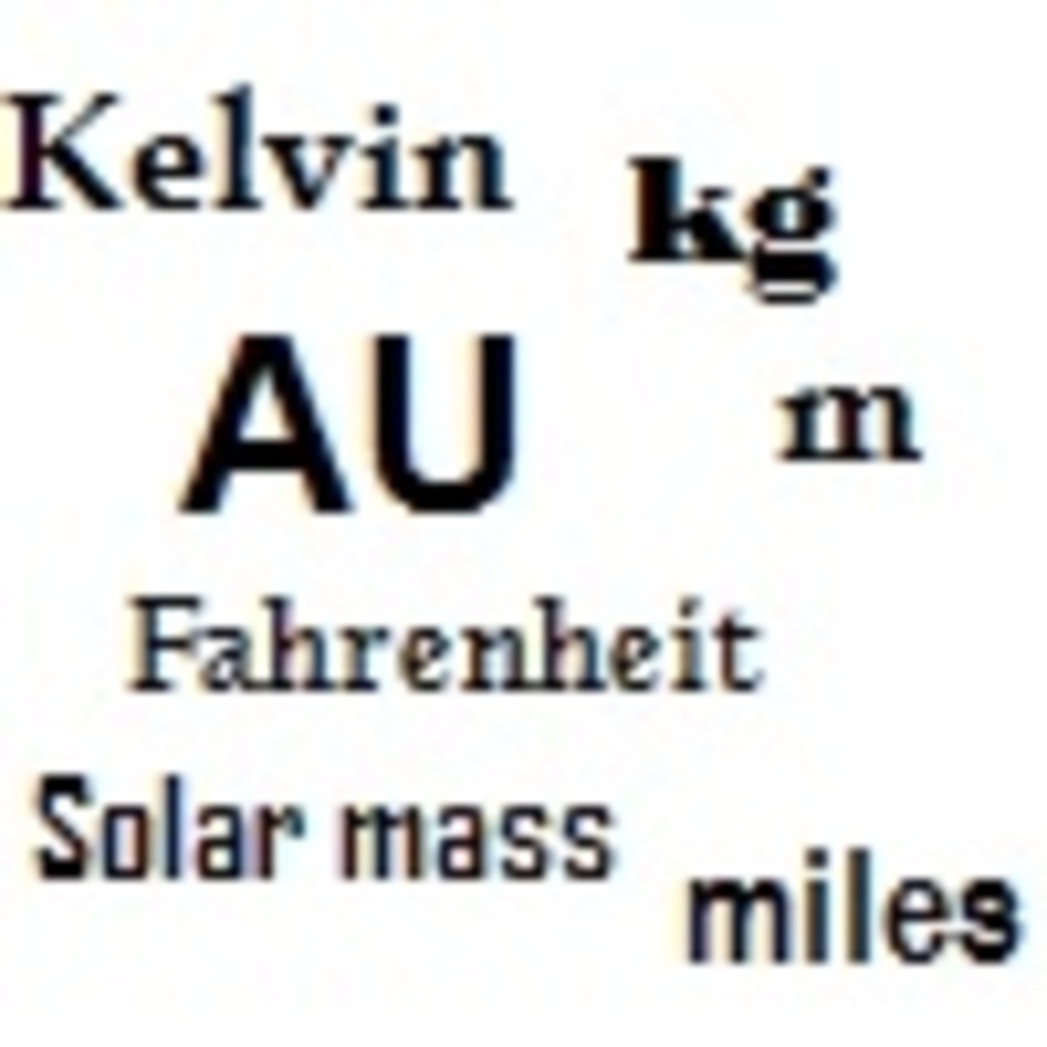 Conversion units