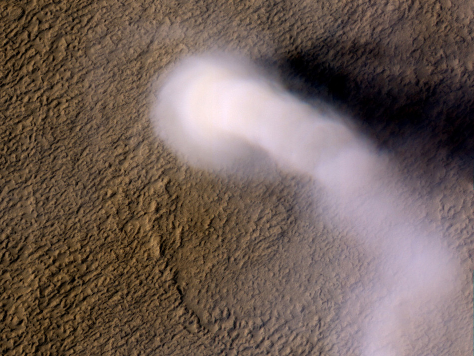 Dust devil on Mars