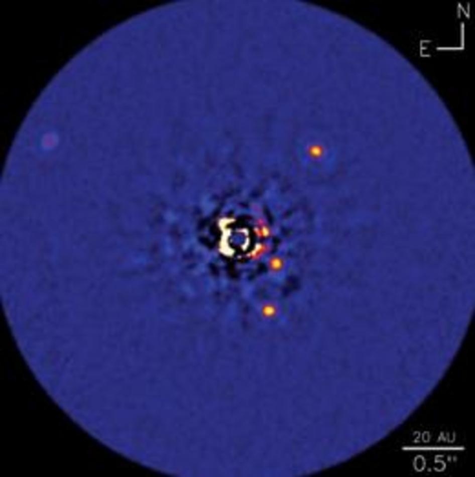 Four Gas Giants orbiting HR 8799