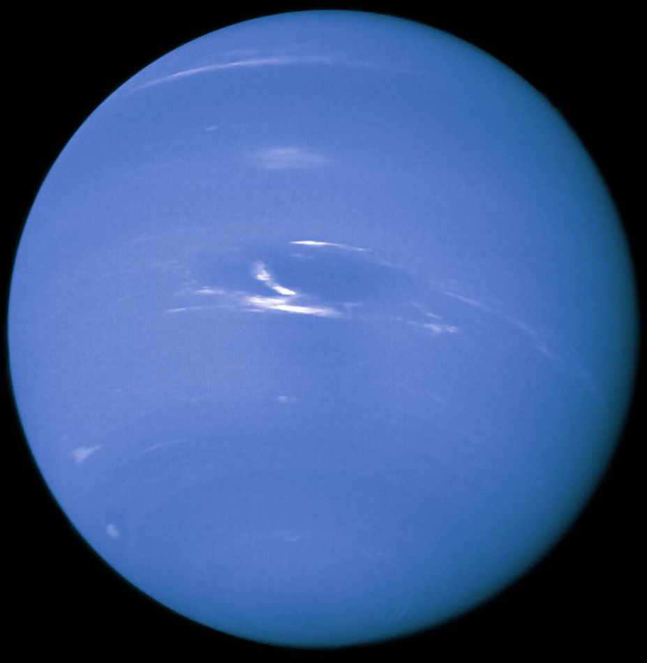 dark on the spot from voyager 2 neptune