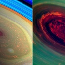 Das Sturmsystem am Nordpol des Saturns