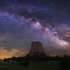 Devils Tower with Milky Way